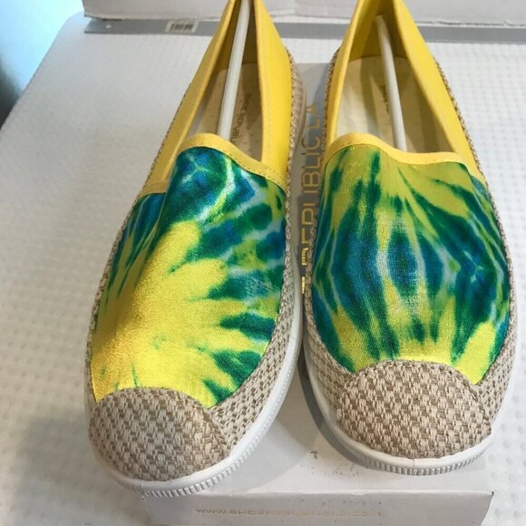 SHOE REPUBIC LA PRESLEY WOMENS SLIDES SIZE 7.5 NWB - Picture 1 of 9